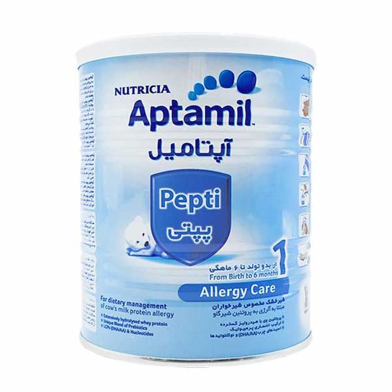 شیر خشک آپتامیل پپتی با ترکیبات پروتئینی هیدرولیز شده